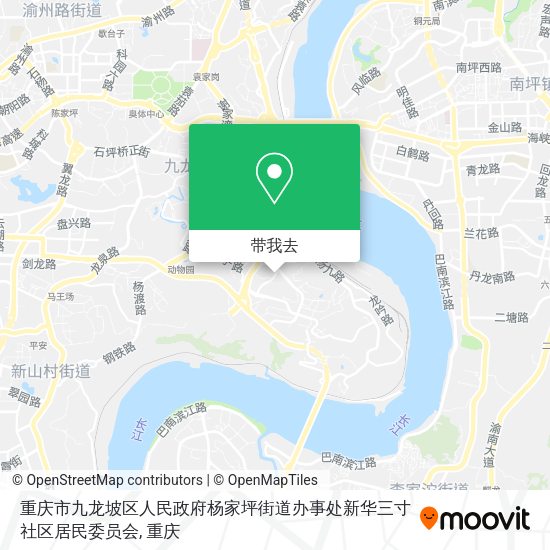 重庆市九龙坡区人民政府杨家坪街道办事处新华三寸社区居民委员会地图