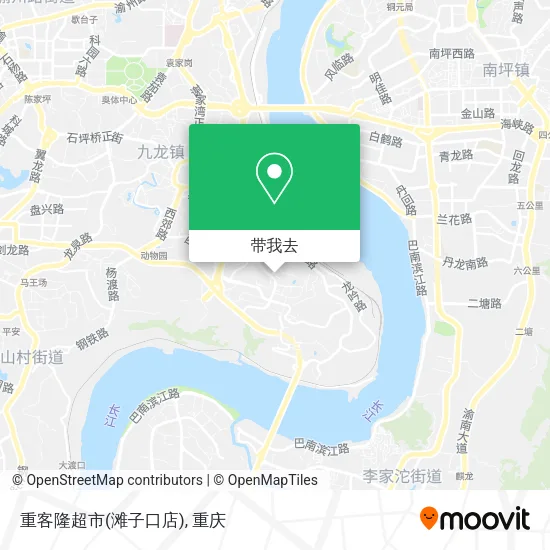 重客隆超市(滩子口店)地图