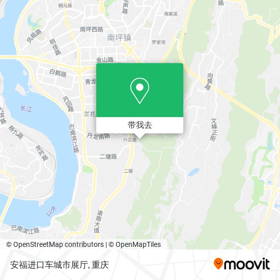 安福进口车城市展厅地图