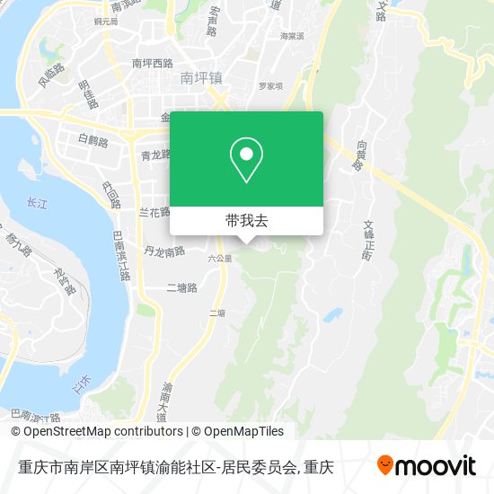 重庆市南岸区南坪镇渝能社区-居民委员会地图
