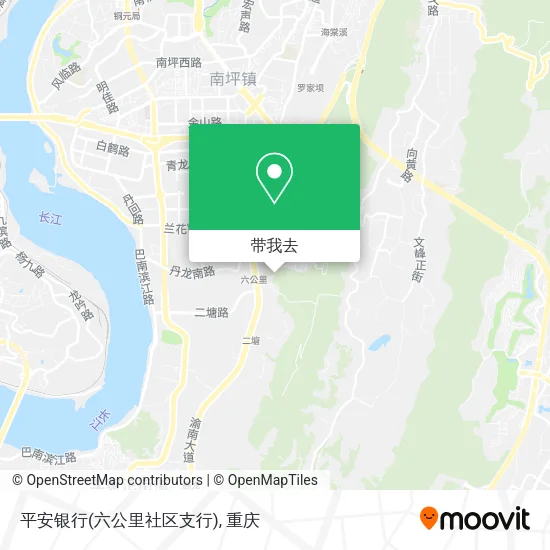 平安银行(六公里社区支行)地图