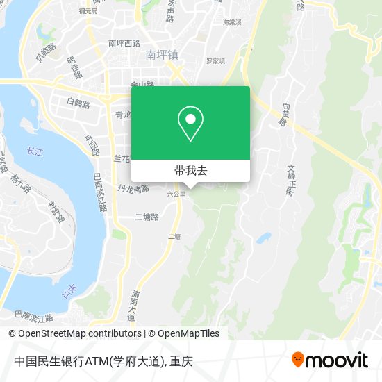 中国民生银行ATM(学府大道)地图