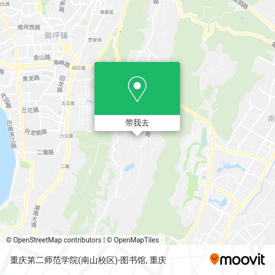 重庆第二师范学院(南山校区)-图书馆地图