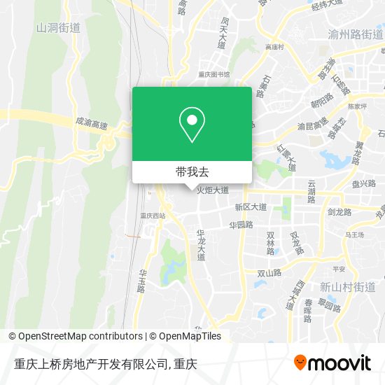 重庆上桥房地产开发有限公司地图