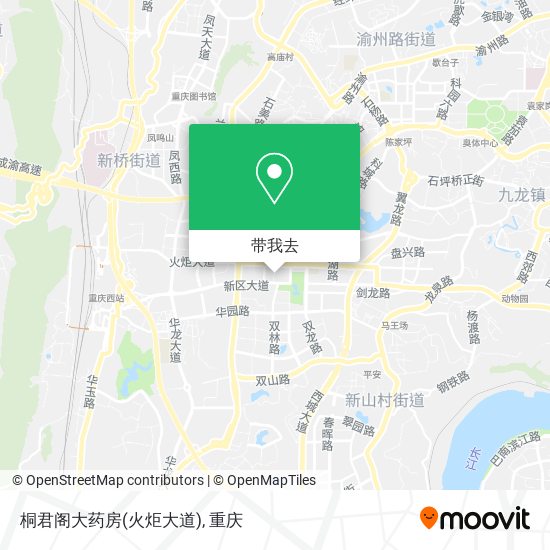 桐君阁大药房(火炬大道)地图