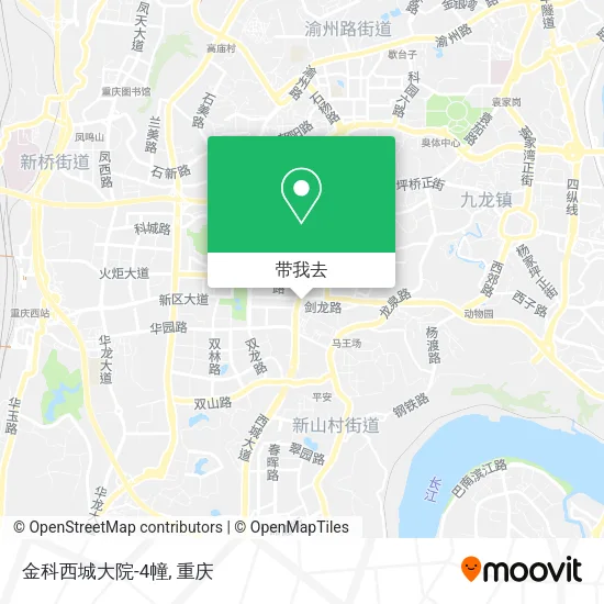 金科西城大院-4幢地图