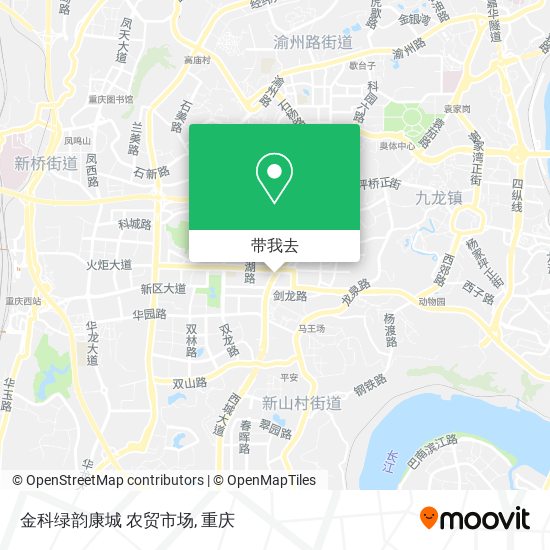 金科绿韵康城 农贸市场地图