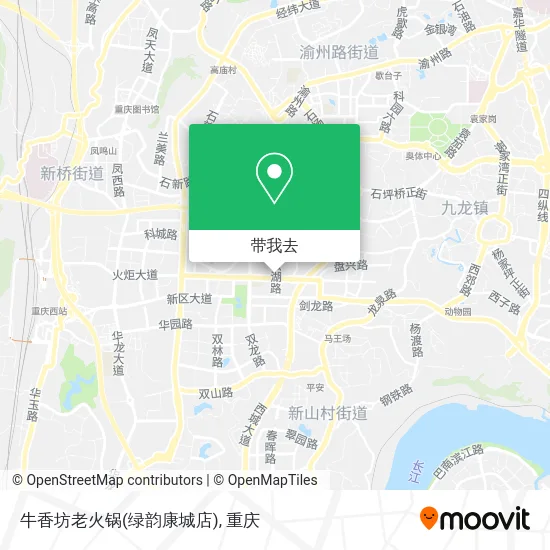 牛香坊老火锅(绿韵康城店)地图