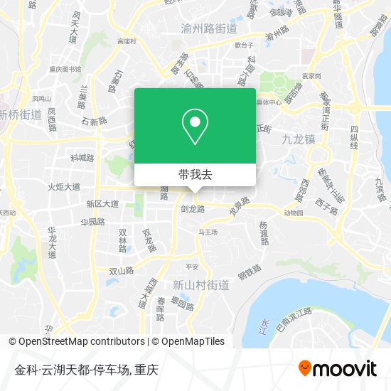 金科·云湖天都-停车场地图