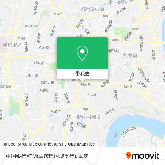 中国银行ATM(重庆巴国城支行)地图