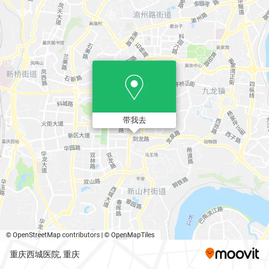 重庆西城医院地图