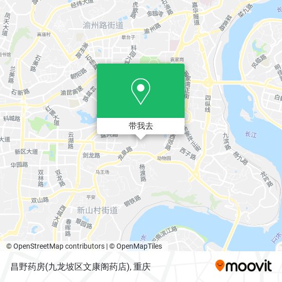 昌野药房(九龙坡区文康阁药店)地图