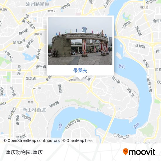 重庆动物园地图