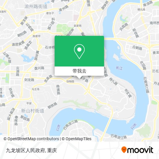 九龙坡区人民政府地图
