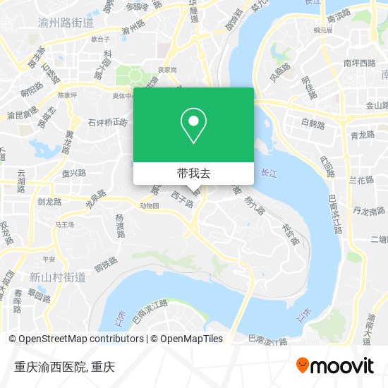 重庆渝西医院地图