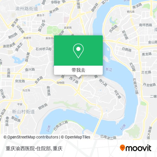 重庆渝西医院-住院部地图