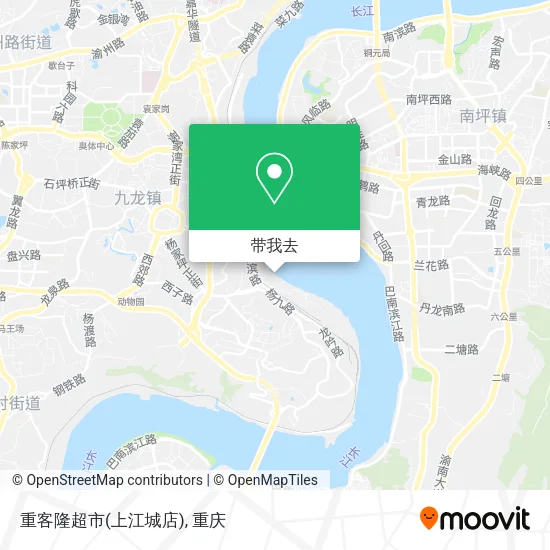 重客隆超市(上江城店)地图