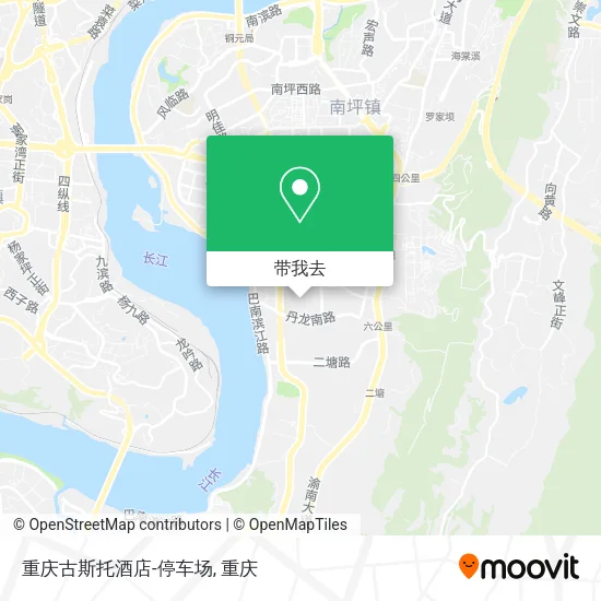 重庆古斯托酒店-停车场地图