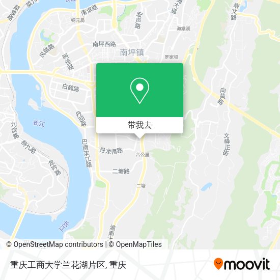 重庆工商大学兰花湖片区地图
