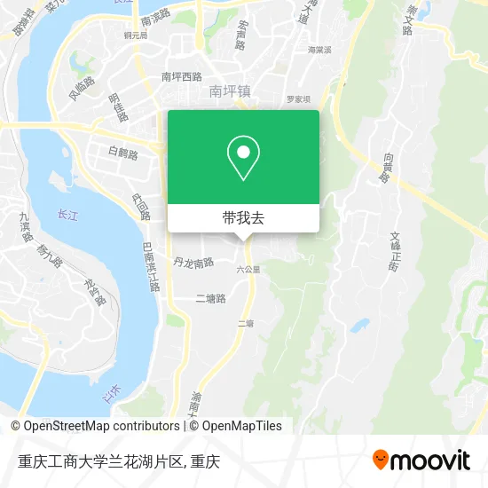 重庆工商大学兰花湖片区地图