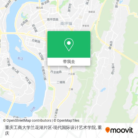重庆工商大学兰花湖片区-现代国际设计艺术学院地图