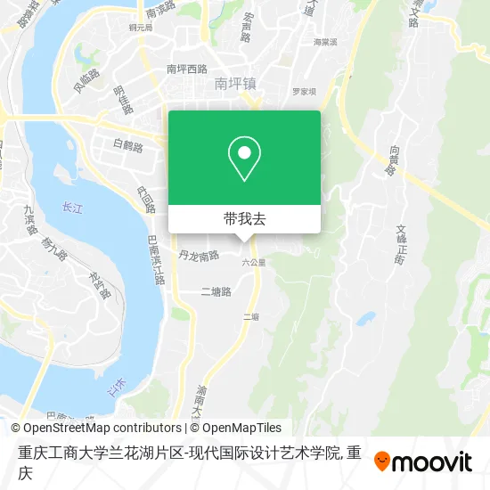 重庆工商大学兰花湖片区-现代国际设计艺术学院地图