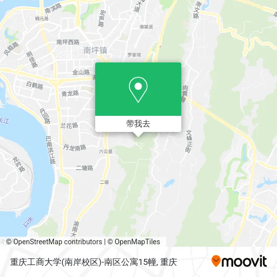 重庆工商大学(南岸校区)-南区公寓15幢地图