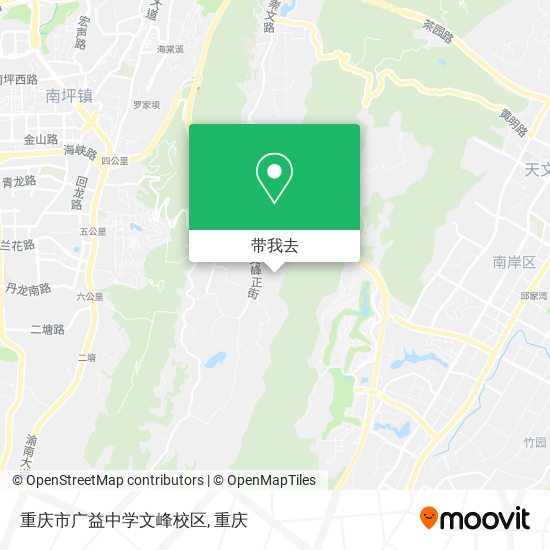 重庆市广益中学文峰校区地图