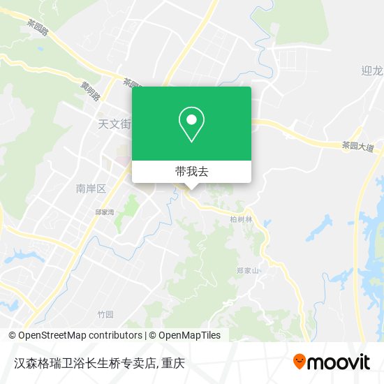 汉森格瑞卫浴长生桥专卖店地图