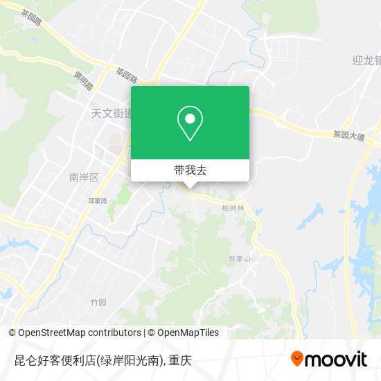 昆仑好客便利店(绿岸阳光南)地图