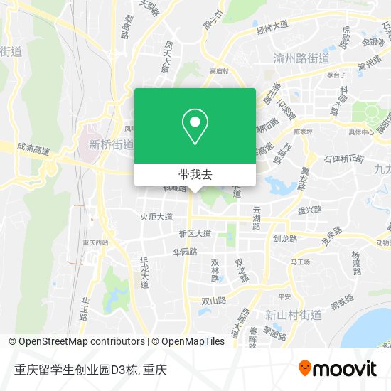 重庆留学生创业园D3栋地图