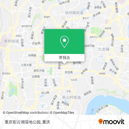 重庆彩云湖湿地公园地图