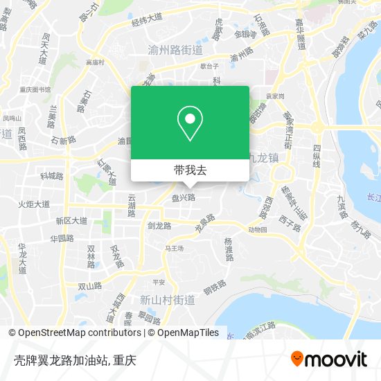 壳牌翼龙路加油站地图