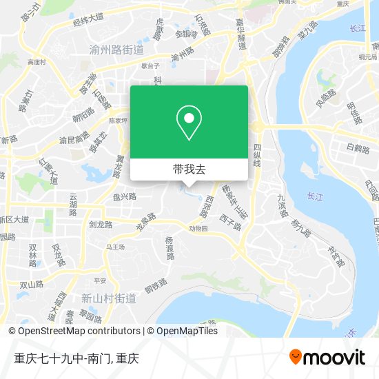 重庆七十九中-南门地图