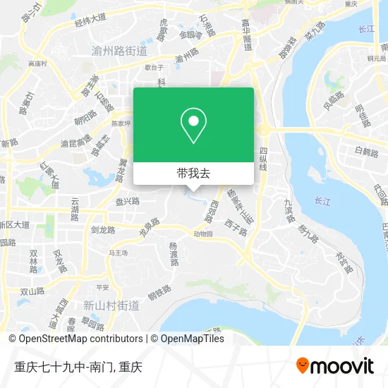 重庆七十九中-南门地图
