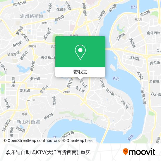 欢乐迪自助式KTV(大洋百货西南)地图