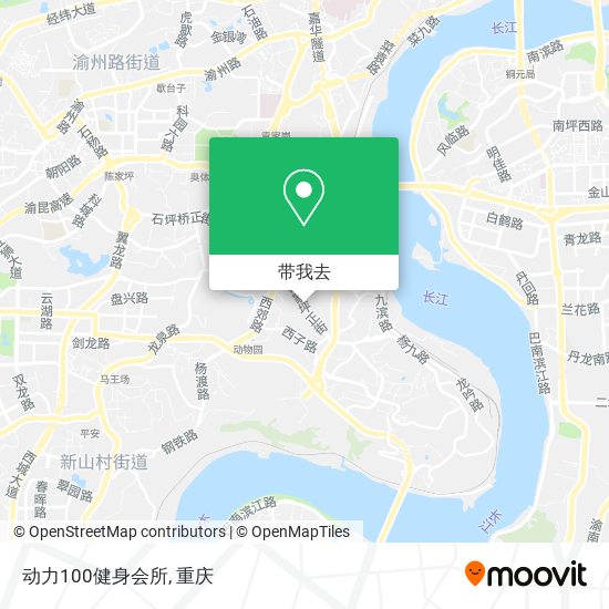 动力100健身会所地图