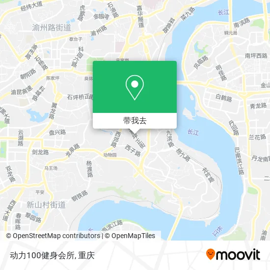 动力100健身会所地图