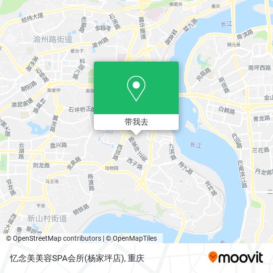 忆念美美容SPA会所(杨家坪店)地图