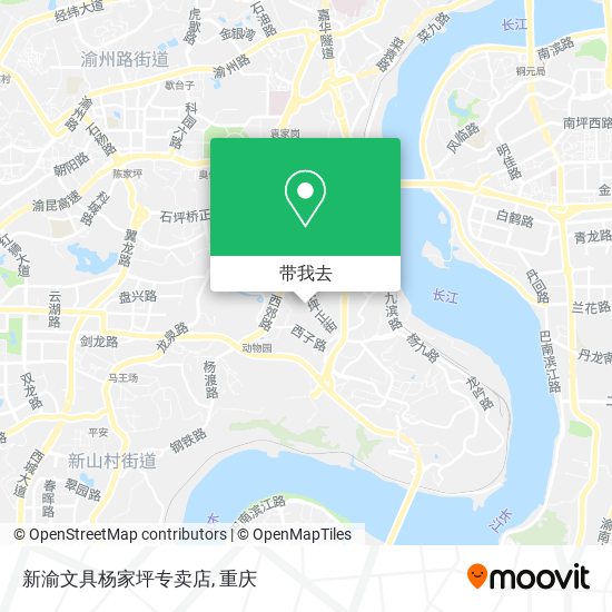 新渝文具杨家坪专卖店地图