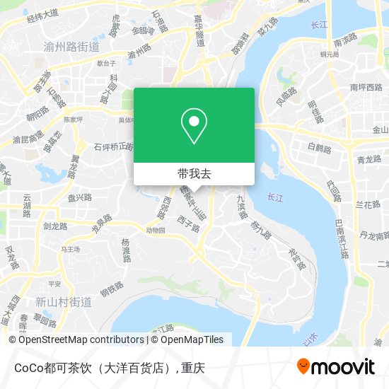 CoCo都可茶饮（大洋百货店）地图