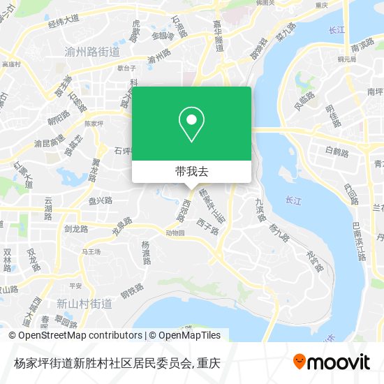 杨家坪街道新胜村社区居民委员会地图