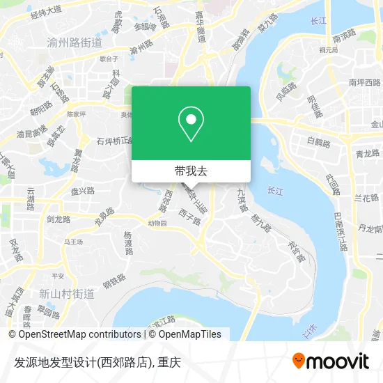 发源地发型设计(西郊路店)地图