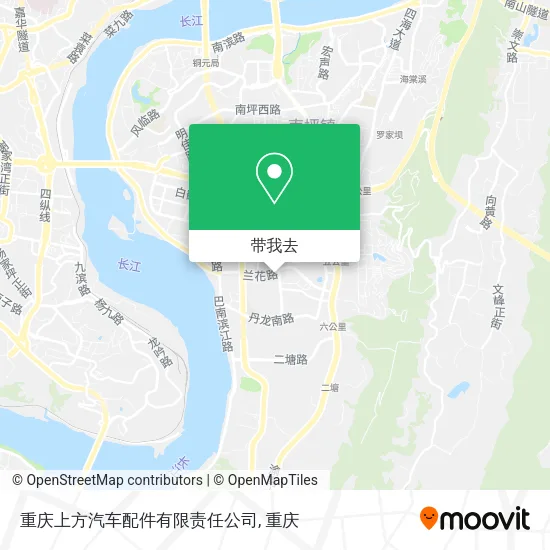 重庆上方汽车配件有限责任公司地图