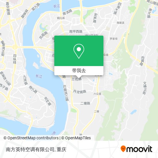 南方英特空调有限公司地图