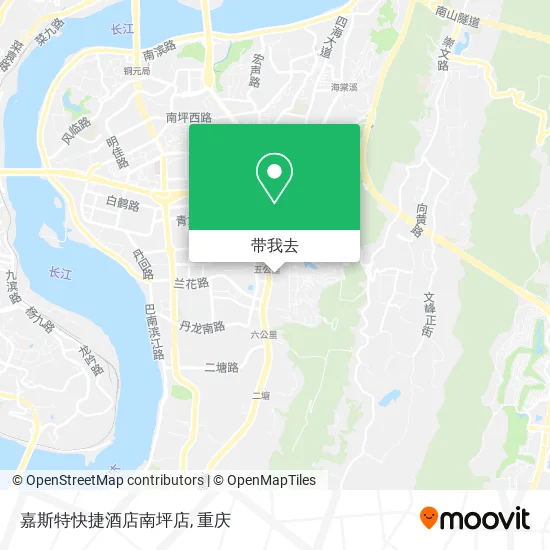 嘉斯特快捷酒店南坪店地图
