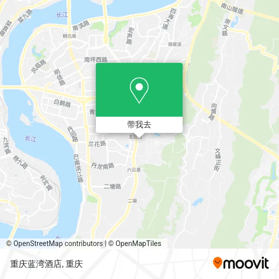 重庆蓝湾酒店地图