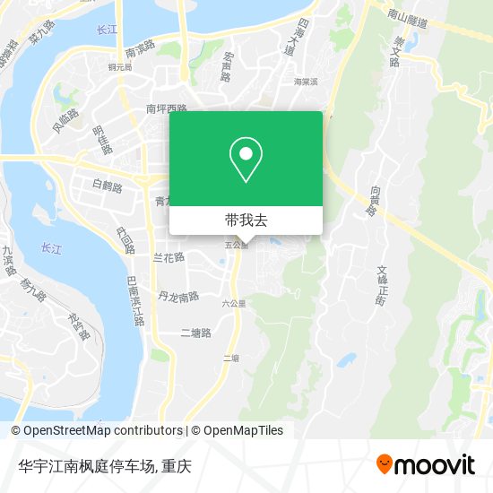 华宇江南枫庭停车场地图