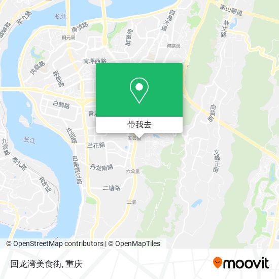 回龙湾美食街地图