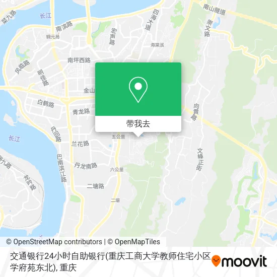 交通银行24小时自助银行(重庆工商大学教师住宅小区学府苑东北)地图